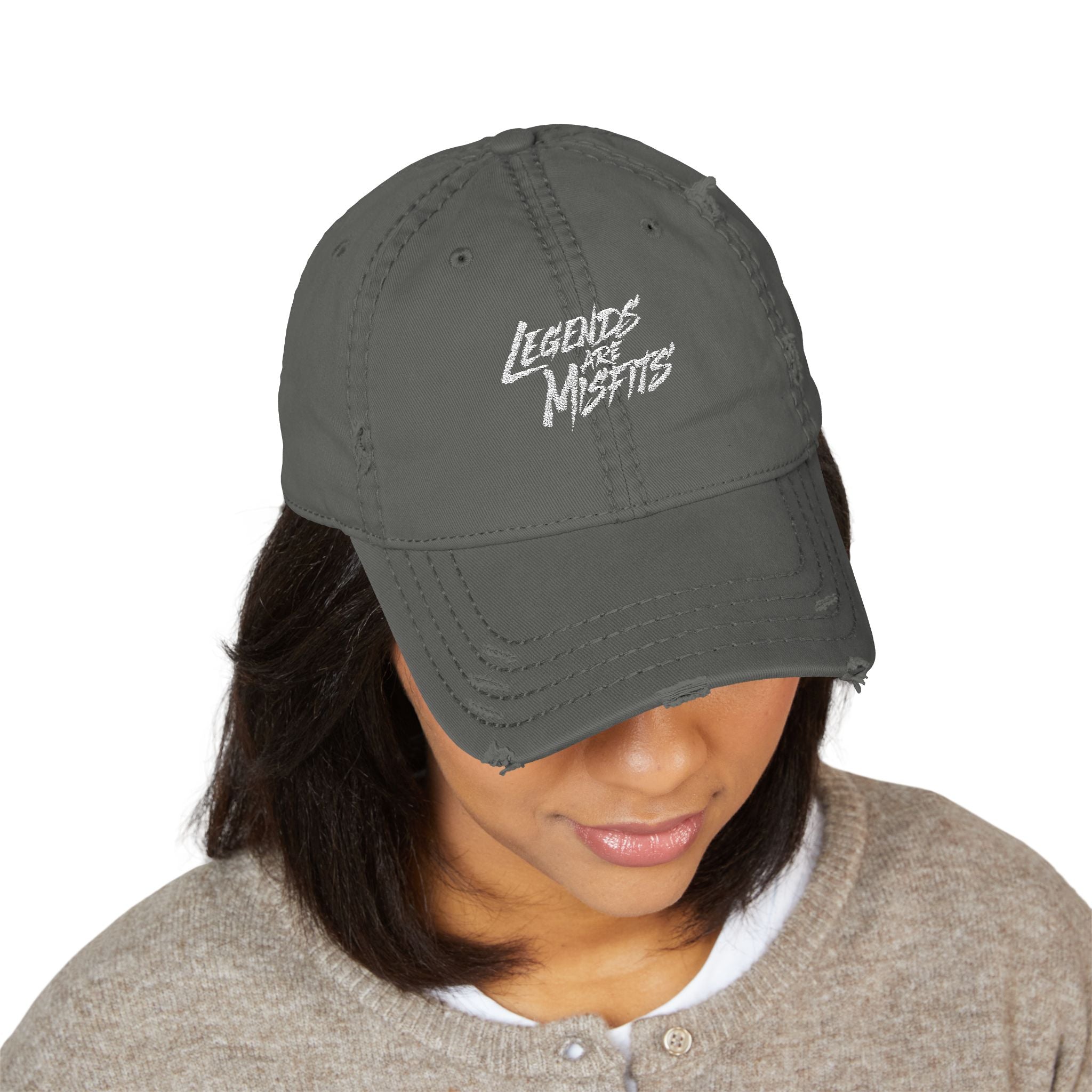 Legends Are Misfits "LEGACY" Distressed Dad Hat (Embroidered)