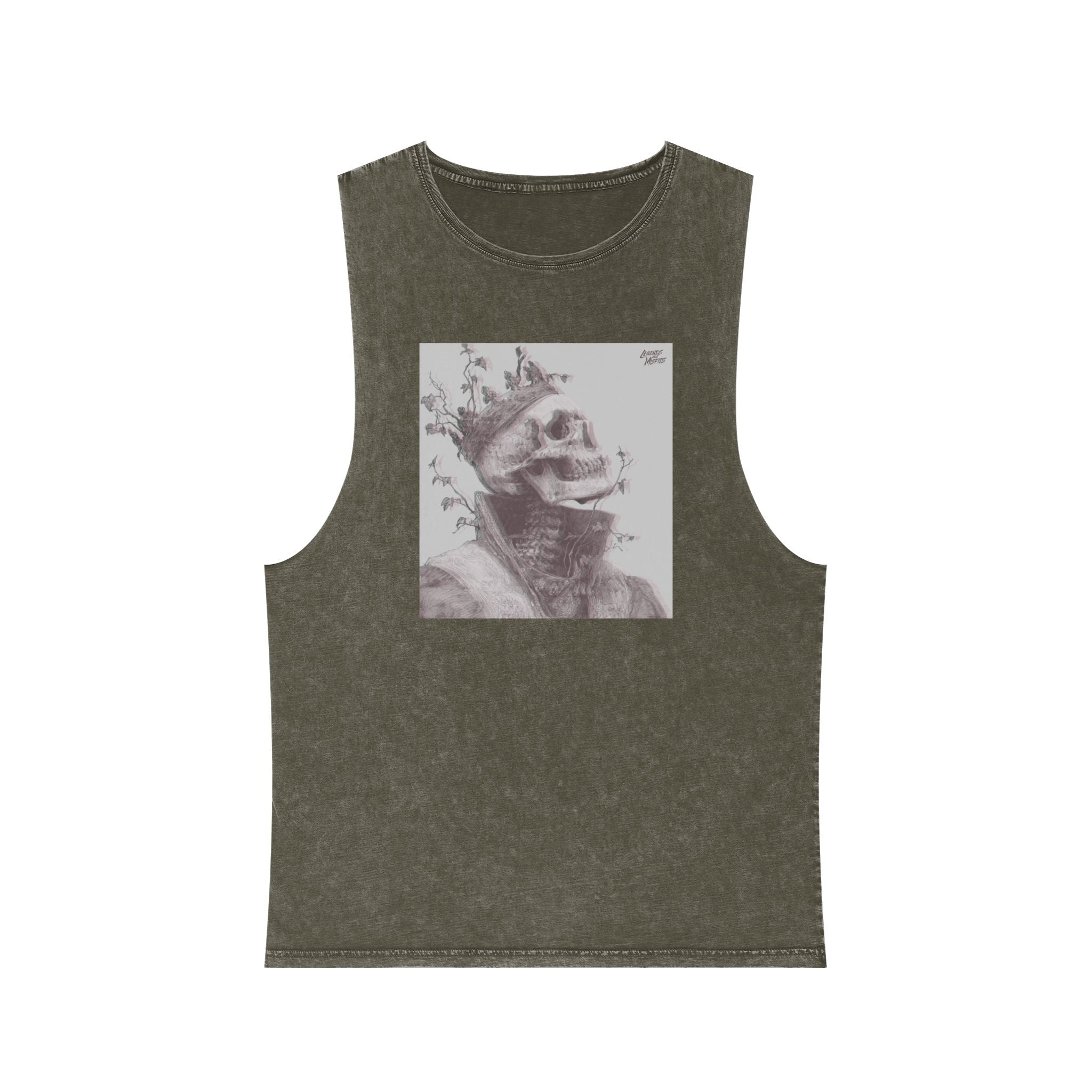 Legends Are Misfits Graphic "PEACE COME YET" Stonewashed Tank