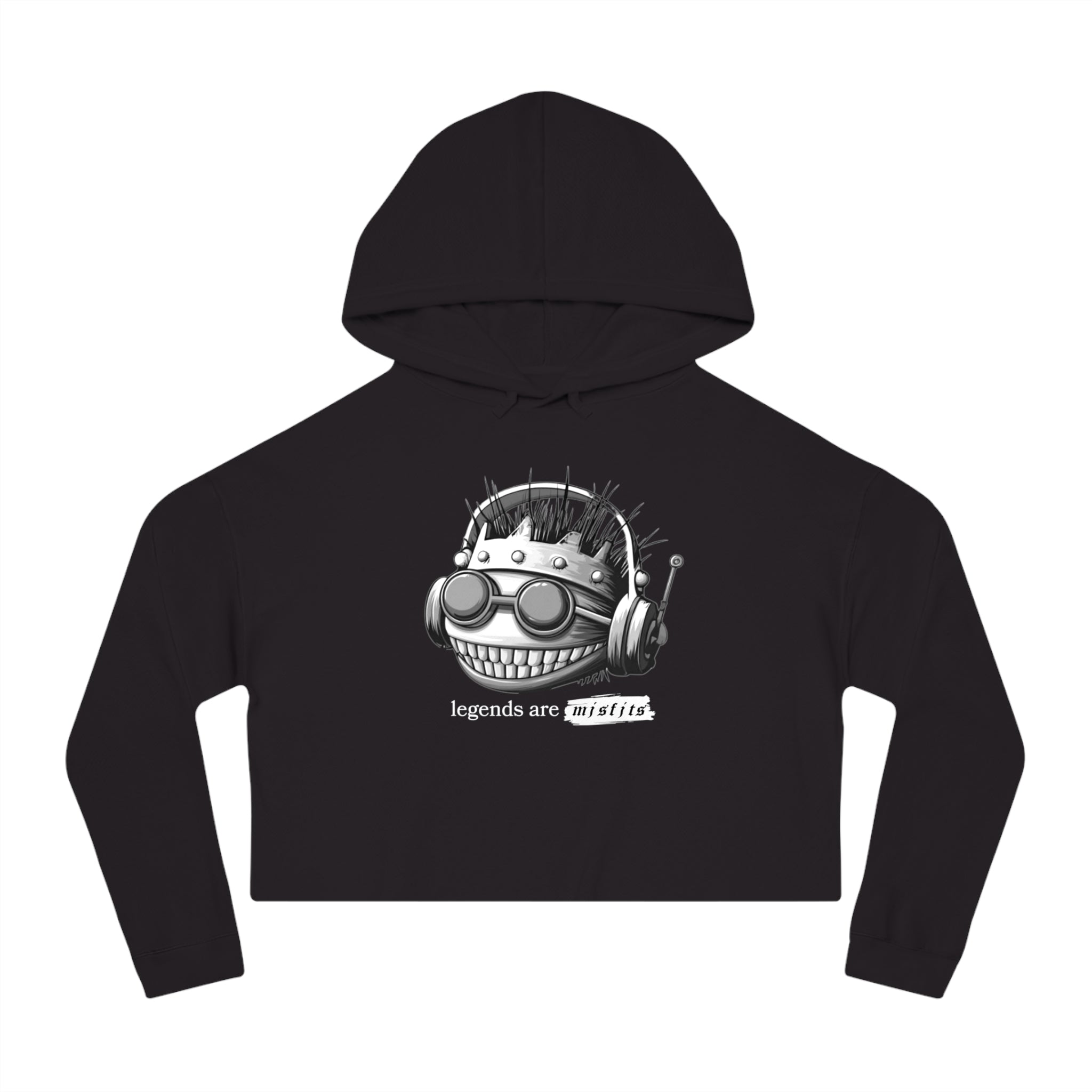 Legends Are Misfits "MISS-FITZ" Women's Cropped Hoodie