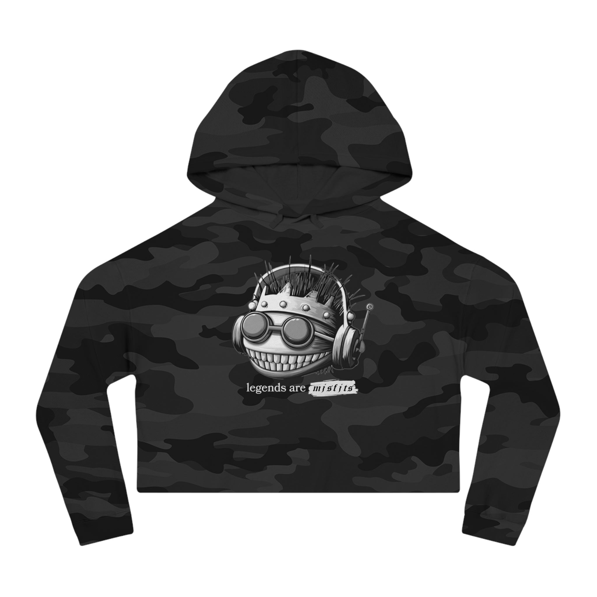 Legends Are Misfits "MISS-FITZ" Women's Cropped Hoodie
