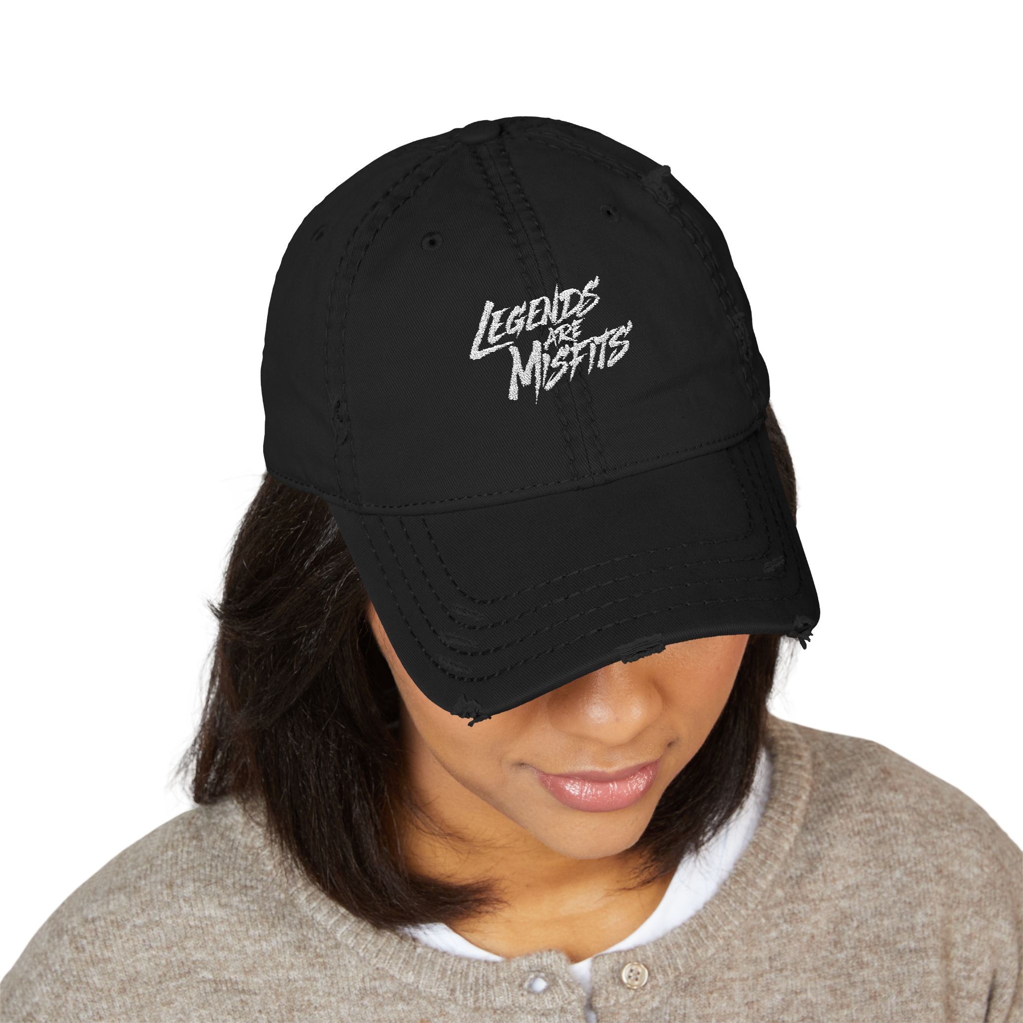 Legends Are Misfits "LEGACY" Distressed Dad Hat (Embroidered)