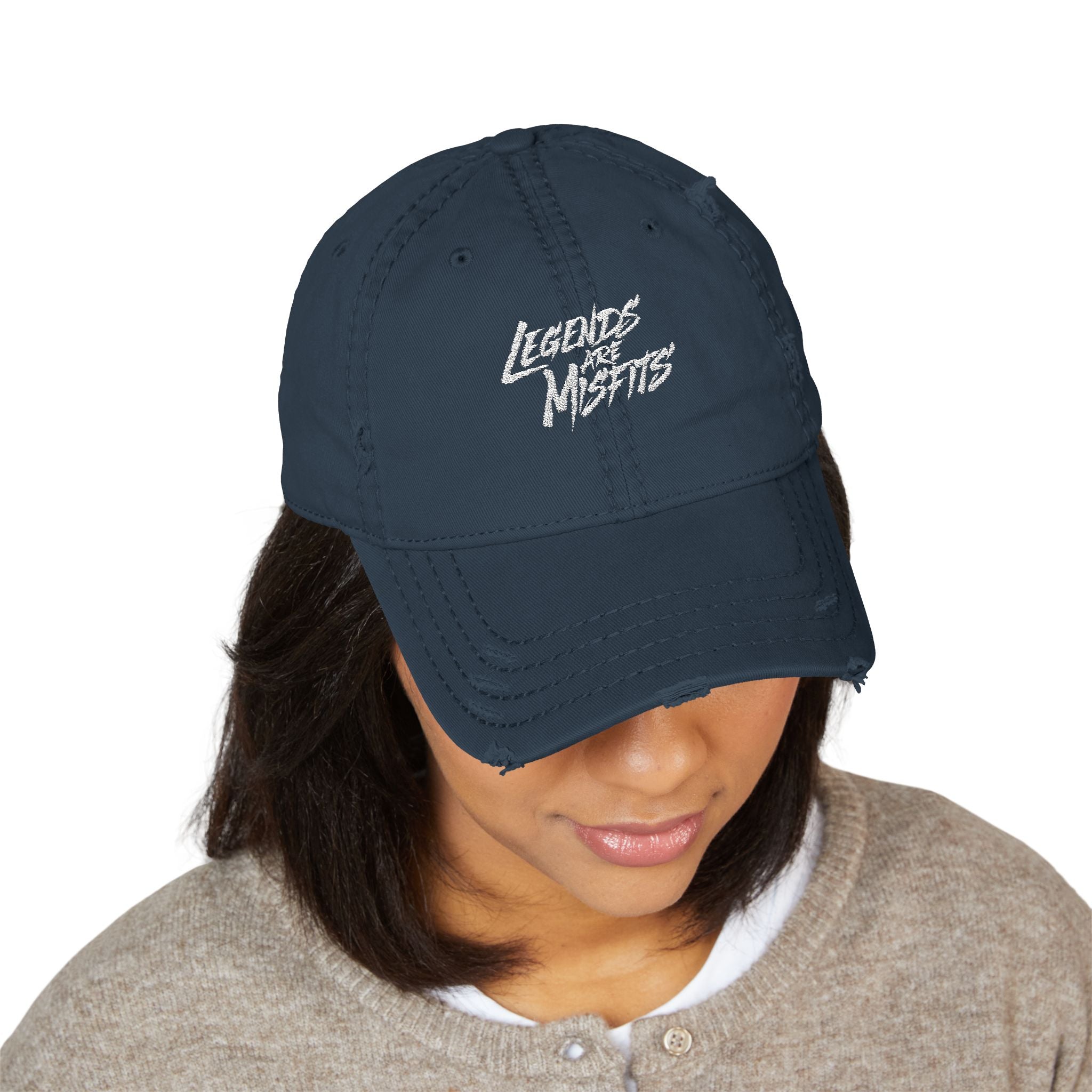 Legends Are Misfits "LEGACY" Distressed Dad Hat (Embroidered)